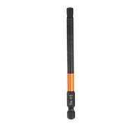 sourcing map 1pcs H5 Hex Head Drill Bit Wrench 5mm Metric Flat Tip 1/4" Hex Shank 100mm (4") Long Magnetic Black Phosphate Hexagonal Screw Driver Socket Industrial Screwdriver Power Bits