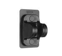 sourcing map 1PCS Handheld Shower Head Holder, Strong Adhesive Shower Wand Holder, Adjustable Shower Wand Holder Wall Mount, Bathroom Waterproof Shower Handle Holder No Drilling (Black)