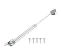 sourcing map 1Pcs Lid Support Hinge, 150N Gas Struts Soft Close Folding Lid Stay Hinges Automatic Slow Lowering Pneumatic Lid Buffer with Fixing Plate for Cabinet Closet Wardrobe