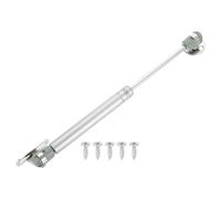 sourcing map 1Pcs Lid Support Hinge, 60N Gas Struts Soft Close Folding Lid Stay Hinges Automatic Slow Lowering Pneumatic Lid Buffer with Fixing Plate for Cabinet Closet Wardrobe