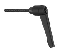 sourcing map 1Pcs M5 x 40mm Adjustable Knobs Handle Male Thread Push Button Ratchet Quick Release Locking Rotating Bolt for Lathe Machinery, Black