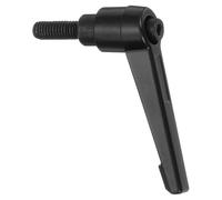 sourcing map 1Pcs M6 x 16mm Adjustable Knobs Handle Male Thread Push Button Ratchet Quick Release Locking Rotating Bolt for Lathe Machinery, Black