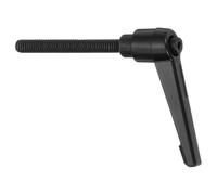 sourcing map 1Pcs M6 x 50mm Adjustable Knobs Handle Male Thread Push Button Ratchet Quick Release Locking Rotating Bolt for Lathe Machinery, Black