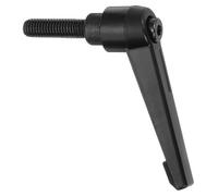 sourcing map 1Pcs M8 x 25mm Adjustable Knobs Handle Male Thread Push Button Ratchet Quick Release Locking Rotating Bolt for Lathe Machinery, Black