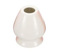 sourcing map 1Pcs Matcha Tea Whisk Holder 70mm Ceramic Matcha Chasen Stand Traditional Bamboo Whisk Stand Accessories for Home Kitchen Tea Tasting Ceremony Gift, Red-White