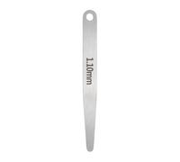 sourcing map 1pcs Metric Thickness Feeler Gauge 1.1mm Single Blade Oval Feeler Gauge 304 Stainless Steel Gap Measuring Tool for Repair Valve Guitar Spark Plug