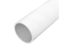 sourcing map 1pcs PVC Rigid Tube Round Pipe Tubing Hardware Tubing 96.8mm ID 110mm OD 12" Length White High Impact for Water Pipe, Crafts, Cable Sleeve
