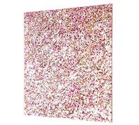 sourcing map 1Pcs Red Gold Glitter Acrylic Sheets 1/8" Thickness 12"x12" Transparent Sparkly PMMA Plastic Sheets Extruded Blanks Acrylic for Laser Cutting and Engraving DIY Art Crafting