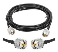 sourcing map 1PCS RG58 Coaxial Cable 10ft/3 M, UHF PL-259 Male to Male Coax Cable 50 Ohm Low Loss Cable for CB Radio, Ham Radio, Antenna Analyzer