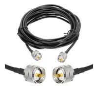 sourcing map 1PCS RG58 Coaxial Cable 18ft/5.5 M, UHF PL-259 Male to Male Coax Cable 50 Ohm Low Loss Cable for CB Radio, Ham Radio, Antenna Analyzer