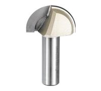 sourcing map 1pcs Router Bit Core Box 1/2 Shank 1-3/8 Inch Cutting Dia. Round Nose Router Bit 1 Flutes Carbide Cove Box Cutter for Carpentry Woodworking Milling Cutter Tool
