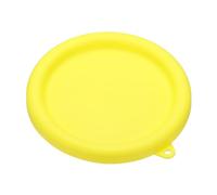 sourcing map 1Pcs Silicone Lids Cover for Glass Mixing Bowls Ice Cream Machine, Refrigerator Dishwasher & Microwave Safe, Yellow