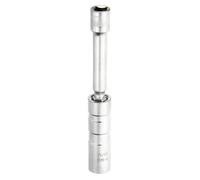 sourcing map 1pcs Spark Plug Socket Set 3/8" Drive 5/8" Swivel Magnetic 12 Point Medium Thin Wall Spark Plug Socket with 360 Degree Swivel CR-V Steel, Silver