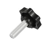 sourcing map 1Pcs Star Knobs, M10x30mm Plastic Hex Shaped Clamping Handle Screw Knobs, Hand Tightening Star Screw Knob for Machinery Umbrella Base Replacement