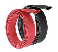 sourcing map 1Set 12.7mm Heat Shrink Tubing Waterproof, 3:1 Dual Wall Marine Adhesive Lined Industrial Heat Shrink Tube Wiring Wrap 3ft 1/2 Inch, Black,Red-1m