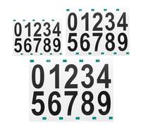 sourcing map 1set 2/3/4 Inches Reflective Mailbox Numbers Vinyl Waterproof Number Stickers for Houses/Outside Sticker Decal Black