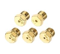 sourcing map 1Set Gas Propane Orifices Jet Nozzles, M6x0.75 mm Brass Gas Conversion Kit (0.73/0.97/1.15/1.35mm) Replacement Part for Range Stove Oven Propane LPG Pipe Water Heater Burner Parts