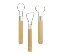 sourcing map 1Set Pottery Handle Making Tool, Pottery Cup Handle Shape Sculpture Scraper Clay Carving Trimming Clay Extruder Tool for Cup Making Ceramic Craft (3 Style)