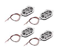 sourcing map 1W 8 Ohm Mini DIY Magnetic Speaker Replacement Loudspeaker 15mmx24mm for Electronic and GPS Navigator 4pcs