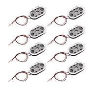 sourcing map 1W 8 Ohm Mini DIY Magnetic Speaker Replacement Loudspeaker 15mmx24mm for Electronic and Navigator 8pcs