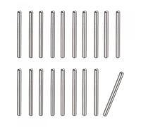 sourcing map 1x12mm Dowel Pins, 20pcs 304 Stainless Steel Round Head Flat Chamfered End Dowel Pin Bunk Bed Pins Shelf Pegs Support Shelves Fasten Elements