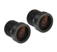 sourcing map 2.1mm CCTV Camera Lens 5MP F2.0 FPV Wide Angle Security Camera Lens M12 Threaded Dia for IP Camera Panoramic, Black 2Pcs