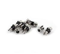 sourcing map 2.1mm x 5.5mm DC Power Jack Panel Mount Female Socket Connector 10 Pcs