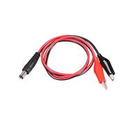 sourcing map 2.1mmx5.5 mm 12V DC Male Jack to Alligator Clip Power Cable Connectors 54cm for CCTV Security Camera Lighting Adapter