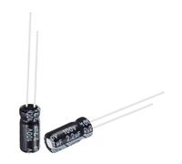 sourcing map 2.2uF 100V 5x5mm Electrolytic Capacitor, Radial Leads Aluminum Capacitors for TV, LCD Monitor, VCD, 50Pcs