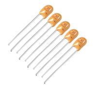 sourcing map 2.2uF Tantalum Capacitor, 16V 2 Pin Yellow Radial Electrolytic Capacitor Dipped Tantalum Bead Capacitors 5pcs