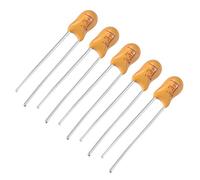 sourcing map 2.2uF Tantalum Capacitor, 25V 2 Pin Yellow Radial Electrolytic Capacitor Dipped Tantalum Bead Capacitors 5pcs