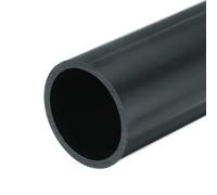 sourcing map 2 3/8 Inch PVC Rigid Tube Round Pipe Tubing Hardware Tubing 51.8mm ID 60mm OD 20cm/8" Length Dark Grey High Impact for Water Pipe, Crafts