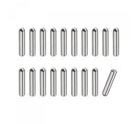 sourcing map 2.4x8mm Dowel Pins, 20pcs 304 Stainless Steel Round Head Flat Chamfered End Dowel Pin Bunk Bed Pins Shelf Pegs Support Shelves Fasten Elements