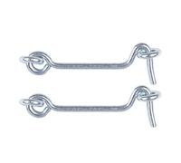 sourcing map 2.5 Inch Cabin Hook, Eye Latch Privacy Hooks Door Lock Plating Finish for Gate Shutters Window Slide Barn Shed Door 2 Pack