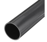 sourcing map 2.5 Inch PVC Rigid Tube Round Pipe 57mm ID 63mm OD 500mm Dark Grey High Impact for Water Pipe, Crafts, Decoration, Cable Sleeve