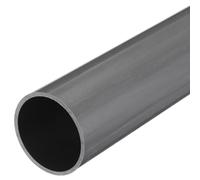 sourcing map 2.5 Inch PVC Rigid Tube Round Pipe 57mm ID 63mm OD 500mm Light Grey High Impact for Water Pipe, Crafts, Decoration, Cable Sleeve