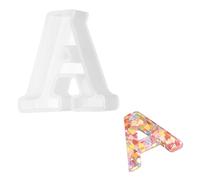 sourcing map 2.5 Inch Resin Letter Moulds,A Capital Alphabet 3D Silicone Letter Casting Moulds for Candle Making DIY Crafts Word Sign Art Party Home Decor