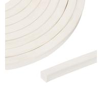 sourcing map 2.5 Meters Foam Backer Rod, 4x4mm Filler, White | Square Solid Joint Foam Seal Strip for Caulk Saver, Rope Caulk Cement Crack Filler