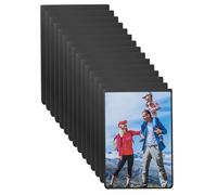 sourcing map 2.5 x 3.5 Inch Magnetic Picture Frames for Refrigerator, Black, 15 Packs