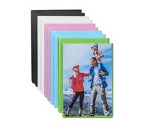 sourcing map 2.5 x 3.5 Inch Magnetic Picture Frames for Refrigerator, Multicolored, 10 Packs