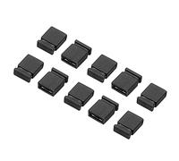 sourcing map 2.54mm Closed Short Circuit Cap Jumper Cap Pin Connector Blocks Connector, Black Pack of 40