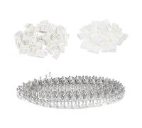 sourcing map 2.54mm Pitch XH Connector Kits 4 Pin Male Female Header Right Angle Socket Housing Cable Adapter and Crimp DIP Kits, 50 Set(300pcs)