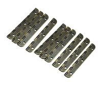 sourcing map 2.56" Antique Bronze Hinges Retro Hinge Replacement with Screws 10pcs