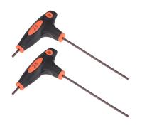 sourcing map 2.5mm Hex Key T-Handle Dual End Wrench Spanner, Metric S2 Steel 2 Pcs