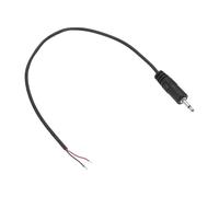 sourcing map 2.5mm Male Jack to Bare Wire Open End Replacement 28AWG TRS 2 Pole Stereo 0.1" Mono Audio Cable Plug Jack Plug 38mm for Earphone Headphone Cable Repair, 0.3m/11.8inches