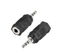 sourcing map 2.5mm Male to 3.5mm Female Connector Stereo Audio Adapter Coupler Converter 2Pcs