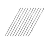 sourcing map 2.5mm x 150mm 304 Stainless Steel Solid Round Rod for DIY Craft - 10pcs