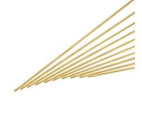 sourcing map 2.5mm x 250mm Brass Round Rod, Metal Solid Shaft Rods Lathe Bar Stock for DIY Crafts Model Car Helicopter Airplane 10pcs