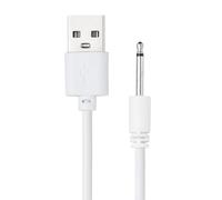 sourcing map 2.6FT DC Charging Cable,5V 1A USB to DC Power Cable 2.5mm Fast Charger Cord Adapter Head Length 17mm for Beauty Equipment, Magic Wand, Massagers, Toys, Desk Lamp, White