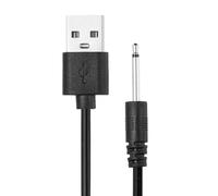 sourcing map 2.6FT DC Charging Cable,5V 1A USB to DC Power Cable 2.5mm Fast Charger Cord Adapter Head Length 19mm for Beauty Equipment, Magic Wand, Massagers, Toys, Desk Lamp, Black